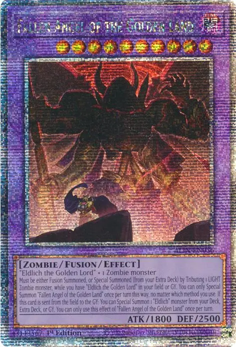 Fallen Angel Of The Golden Land [Alin-En036] Quarter Century Secret Rare 1