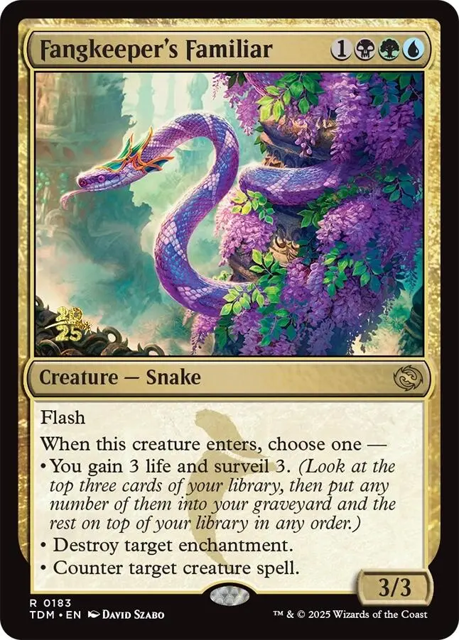 Fangkeeper's Familiar [Tarkir: Dragonstorm Prerelease Promos] 1