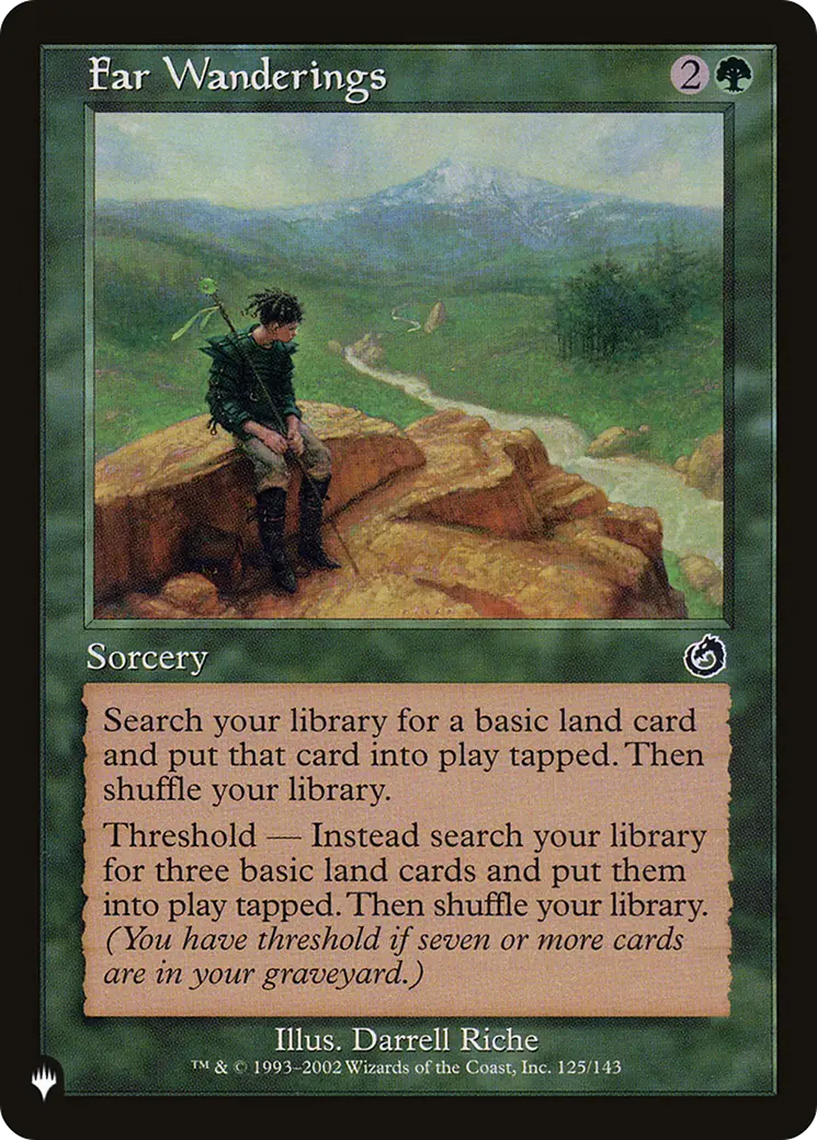 Far Wanderings [The List] 1