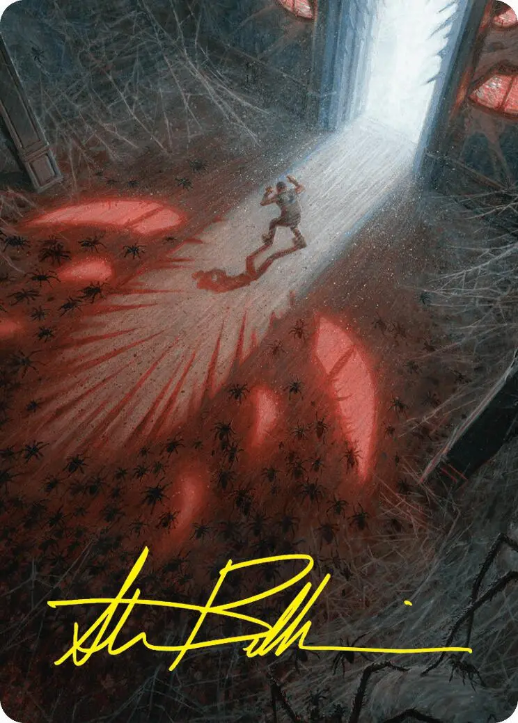 Fear My Authority Art Card (Gold-Stamped Signature) [Duskmourn: House Of Horror Art Series] 1