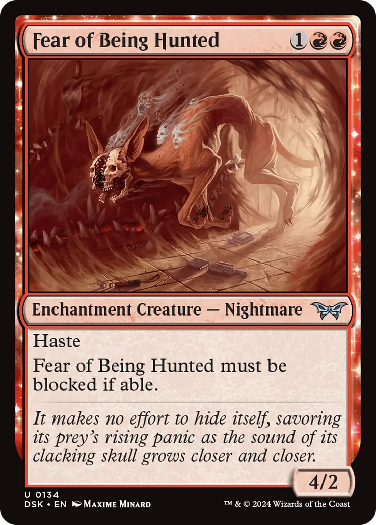 Fear Of Being Hunted [Duskmourn: House Of Horror] 1