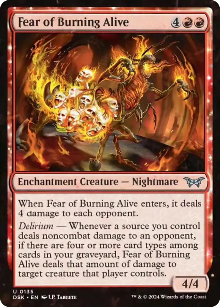 Fear Of Burning Alive [Duskmourn: House Of Horror] 1