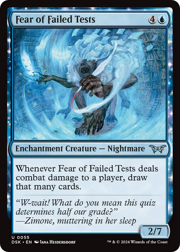 Fear Of Failed Tests [Duskmourn: House Of Horror] 1