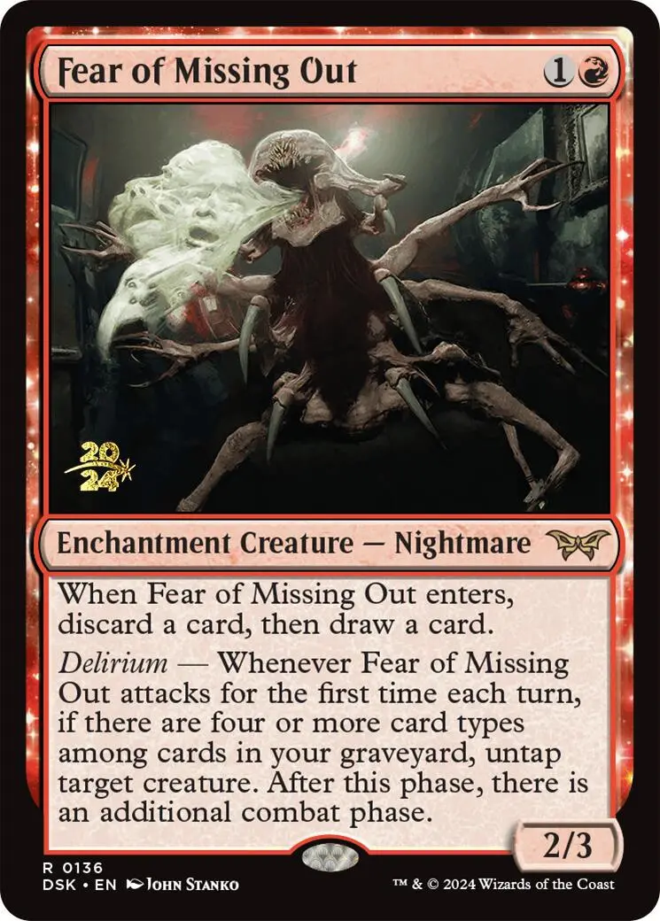 Fear Of Missing Out [Duskmourn: House Of Horror Prerelease Promos] 1