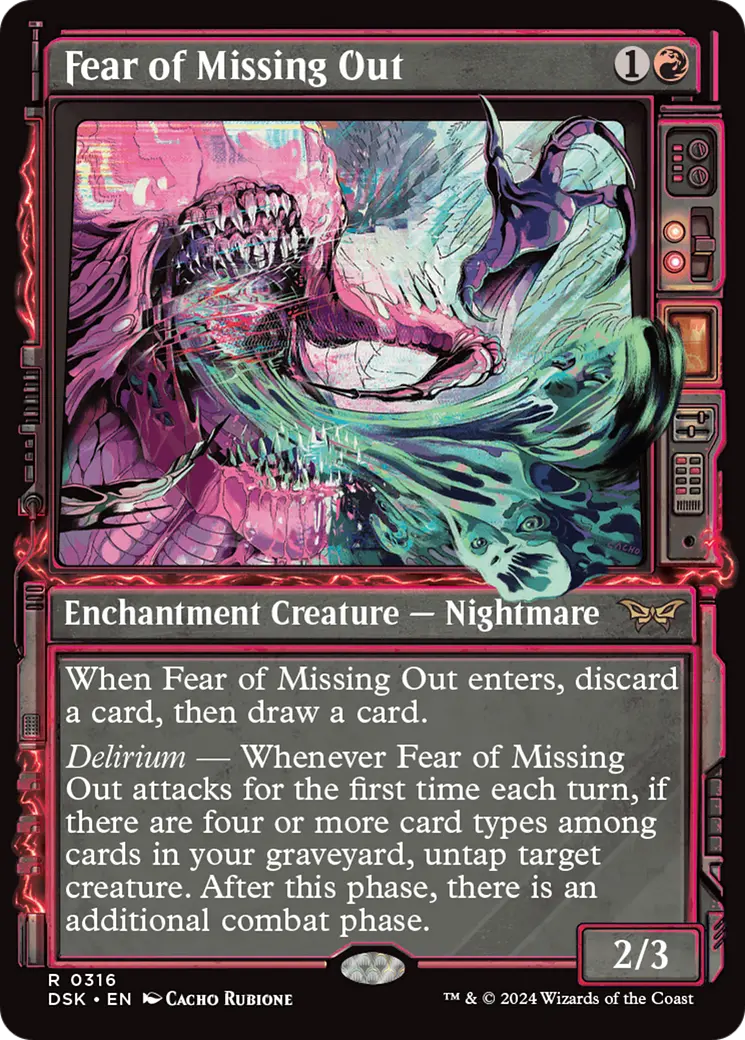 Fear Of Missing Out (Showcase) [Duskmourn: House Of Horror] 1