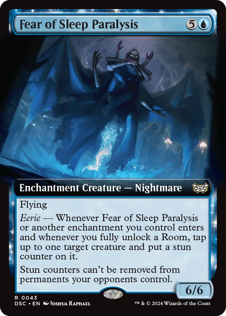 Fear Of Sleep Paralysis (Extended Art) [Duskmourn: House Of Horror Commander] 1