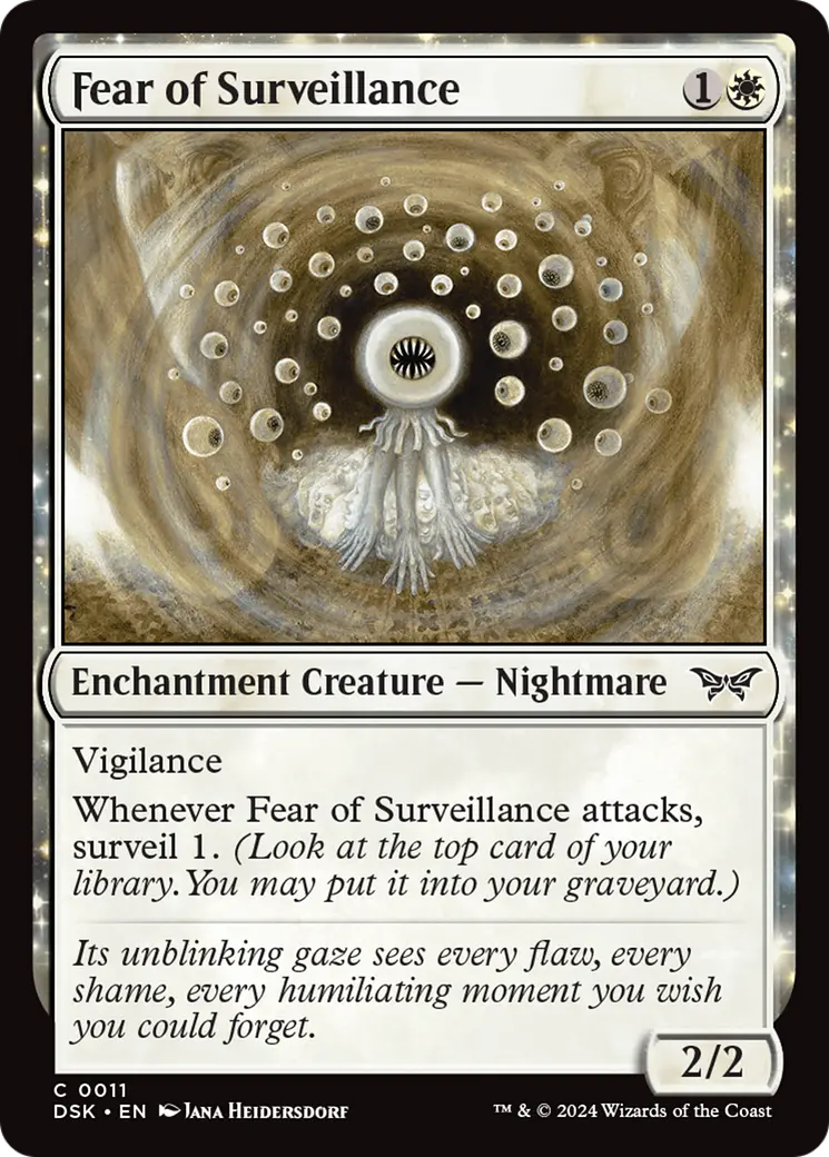 Fear Of Surveillance [Duskmourn: House Of Horror] 1