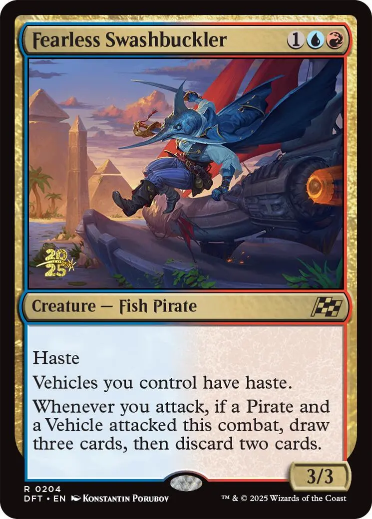 Fearless Swashbuckler [Aetherdrift Prerelease Promos] 1
