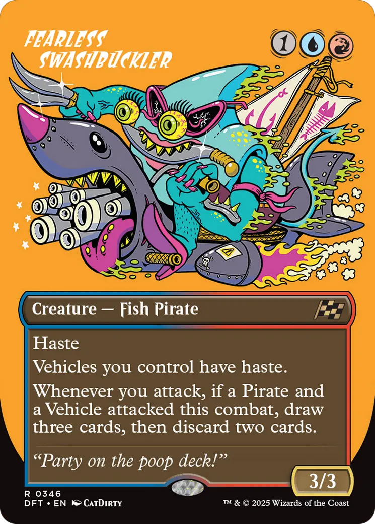 Fearless Swashbuckler (Borderless) [Aetherdrift] 1