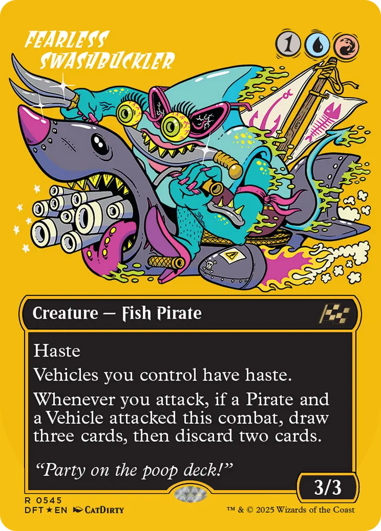 Fearless Swashbuckler (Borderless) (First-Place Foil) [Aetherdrift] 1