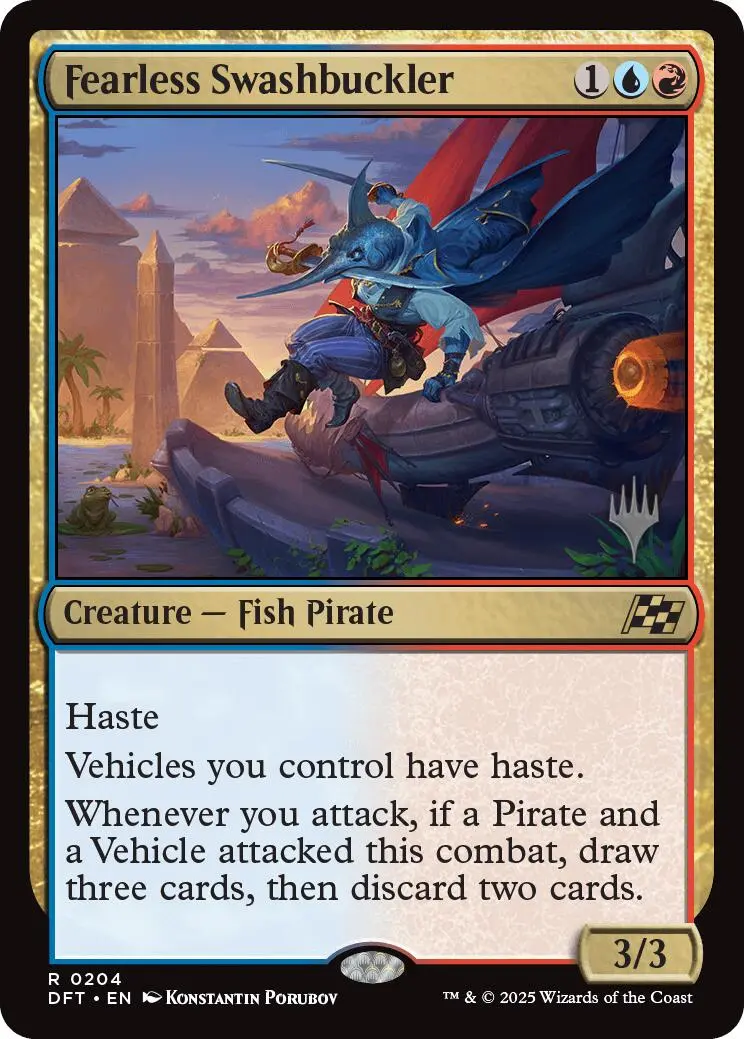 Fearless Swashbuckler (Promo Pack) [Aetherdrift Promos] 1