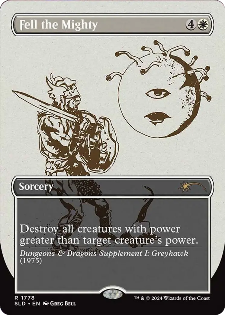 Fell The Mighty (Rainbow Foil) [Secret Lair Drop Series] 1