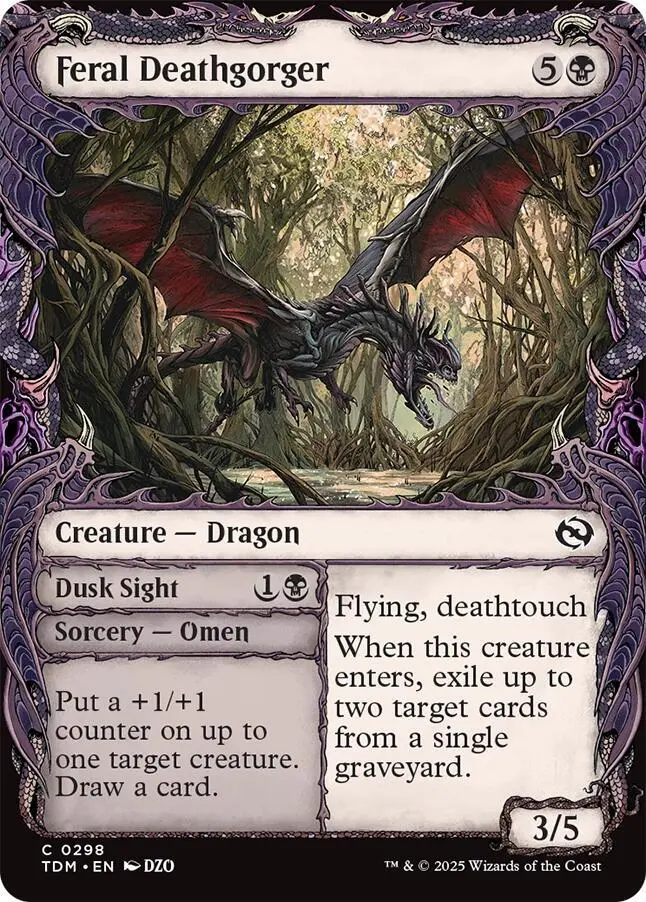 Feral Deathgorger (Showcase) [Tarkir: Dragonstorm] 1