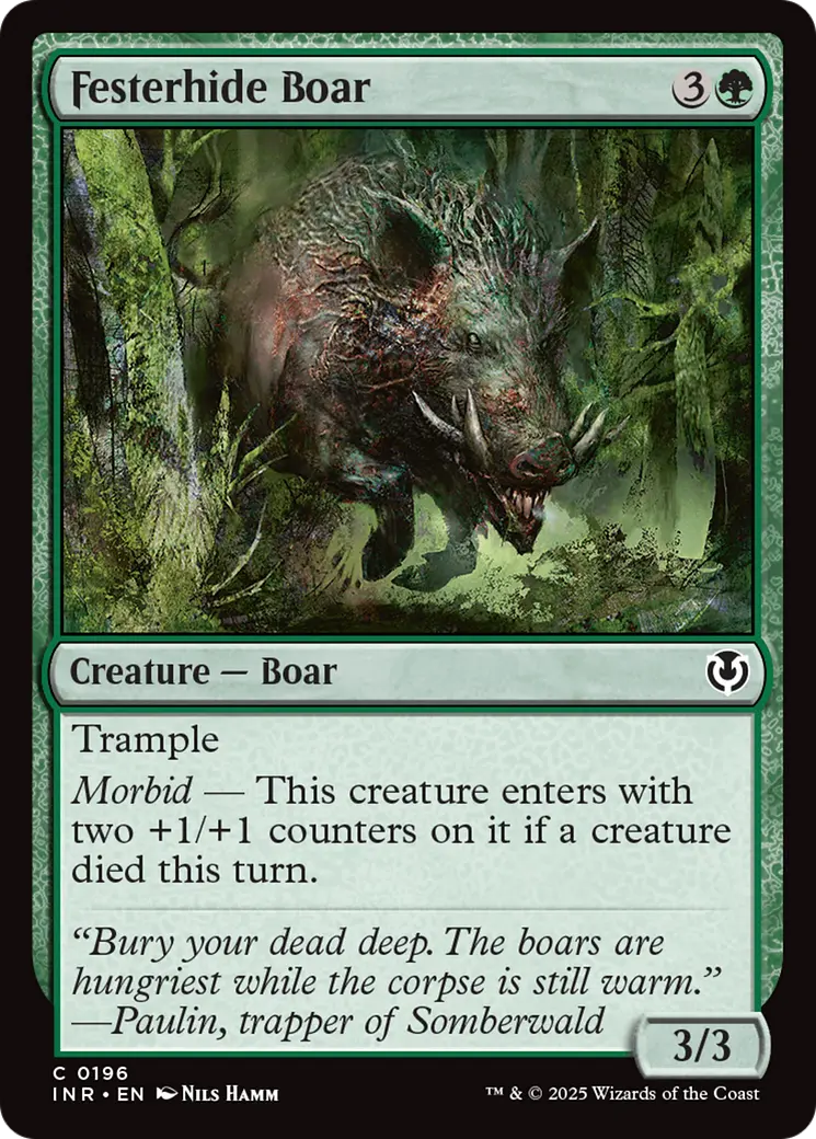 Festerhide Boar [Innistrad Remastered] 1