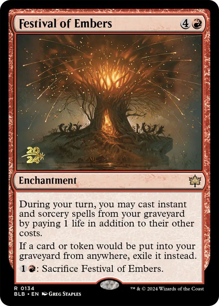 Festival Of Embers [Bloomburrow Prerelease Promos] 1