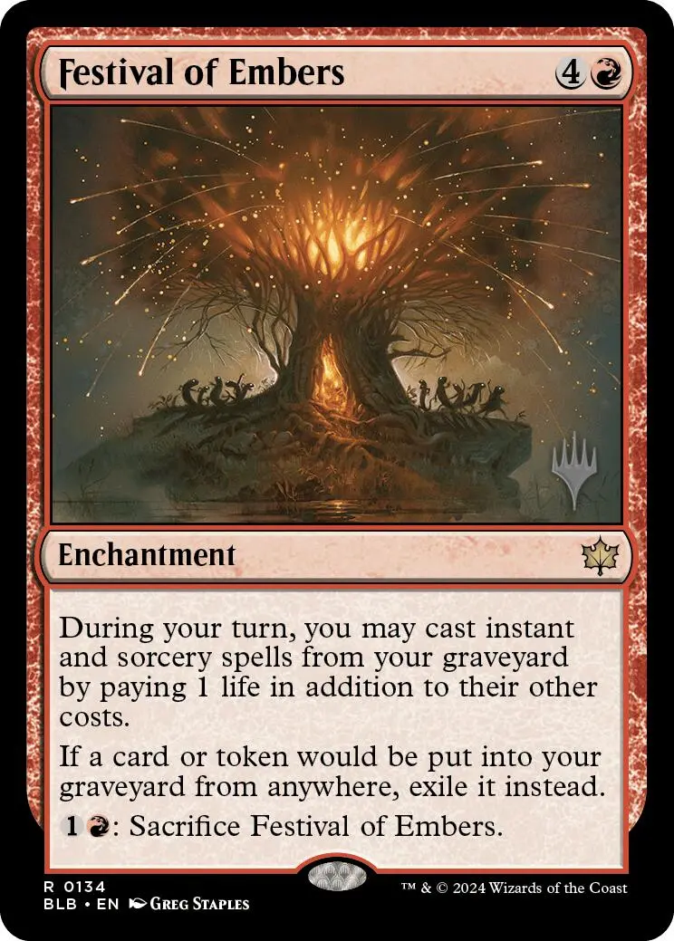 Festival Of Embers (Promo Pack) [Bloomburrow Promos] 1