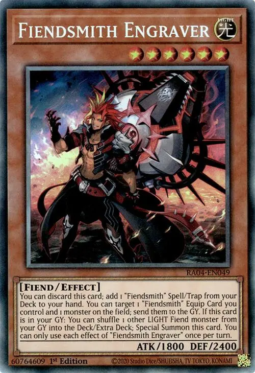 Fiendsmith Engraver [Ra04-En049] Prismatic Collector's Rare 1