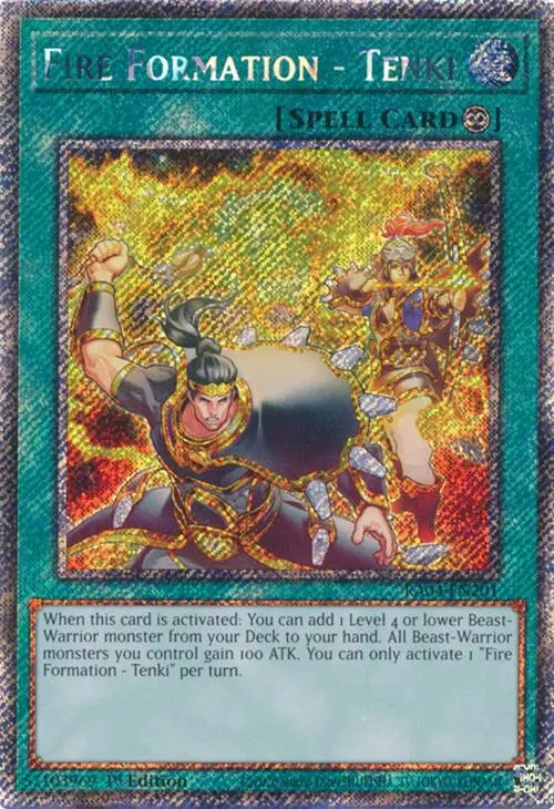 Fire Formation - Tenki [Ra04-En201] Platinum Secret Rare 1