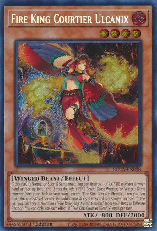 Fire King Courtier Ulcanix [Rota-En098] Secret Rare 1