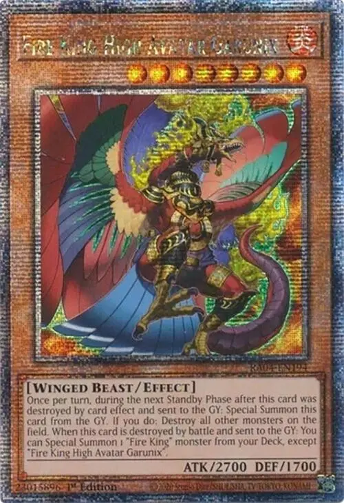 Fire King High Avatar Garunix [Ra04-En194] Quarter Century Secret Rare 1