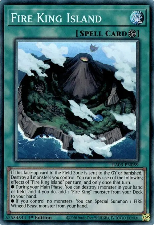 Fire King Island (Cr) [Ra03-En059] Prismatic Collector's Rare 1