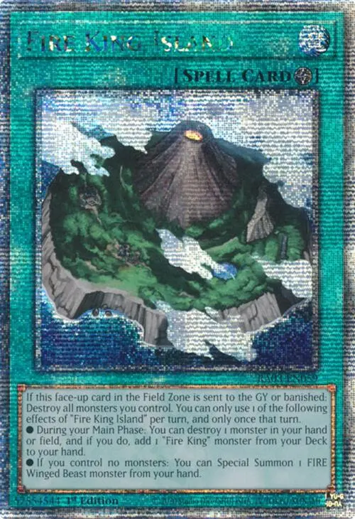 Fire King Island (Quarter Century Secret Rare) [Ra03-En059] Quarter Century Secret Rare 1