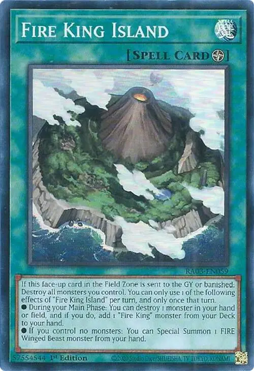 Fire King Island [Ra03-En059] Super Rare 1