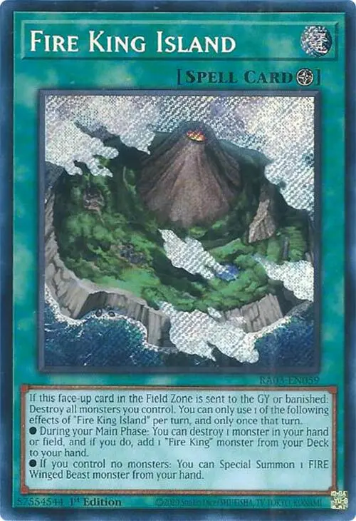 Fire King Island (Secret Rare) [Ra03-En059] Secret Rare 1