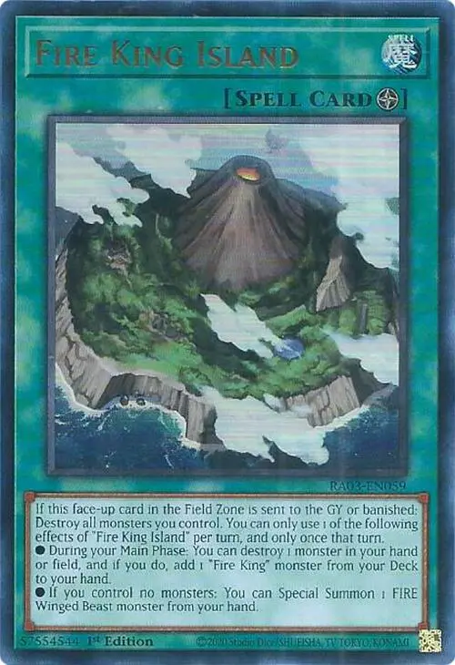 Fire King Island (Ur) [Ra03-En059] Ultra Rare 1