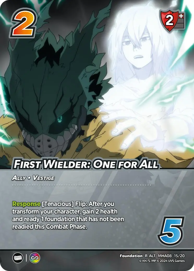 First Wielder: One For All (Alternate Art) [Challenger Series: My Hero Academia - Dark Hero Arc] 1