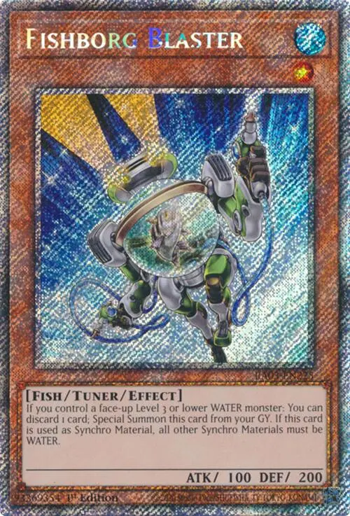 Fishborg Blaster (Platinum Secret Rare) [Ra03-En225] Platinum Secret Rare 1