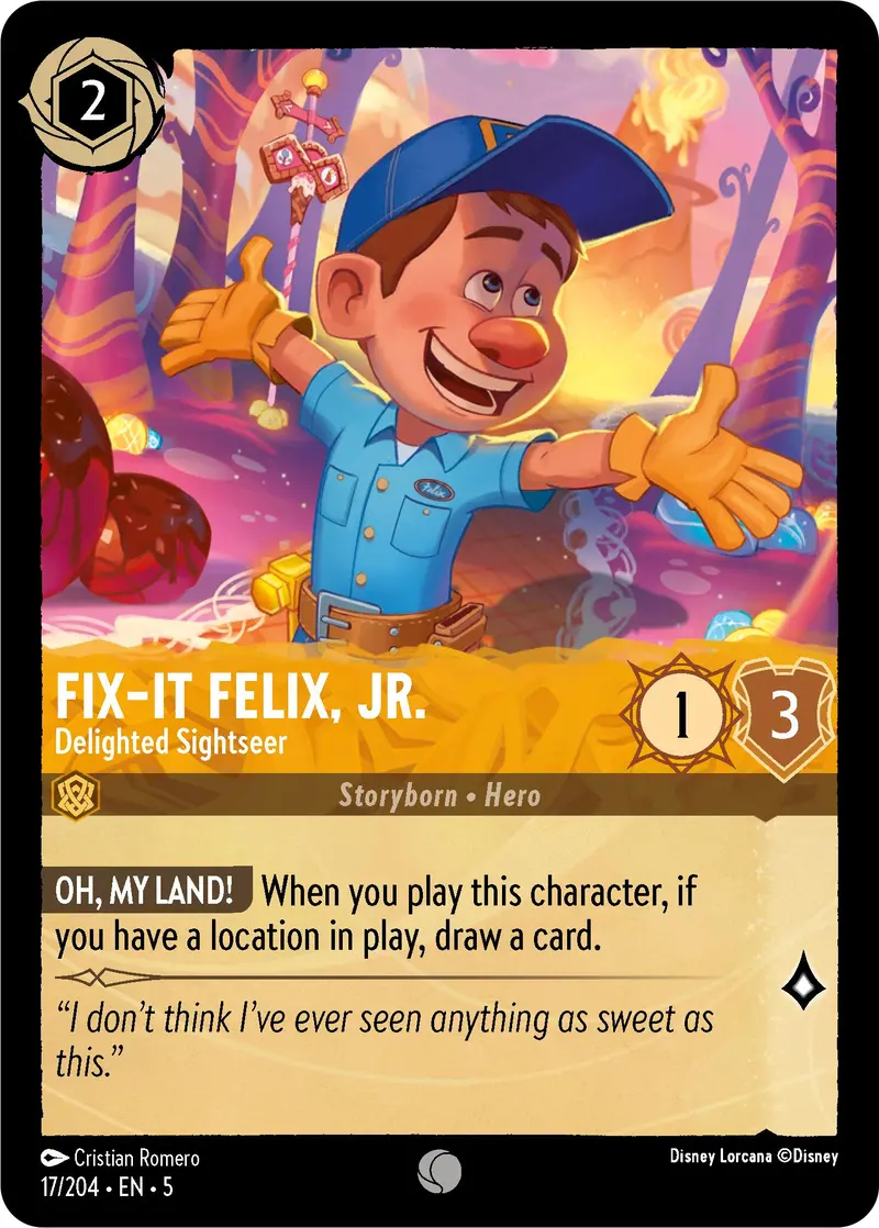 Fix-It Felix, Jr. - Delighted Sightseer (17/204) [Shimmering Skies] 1