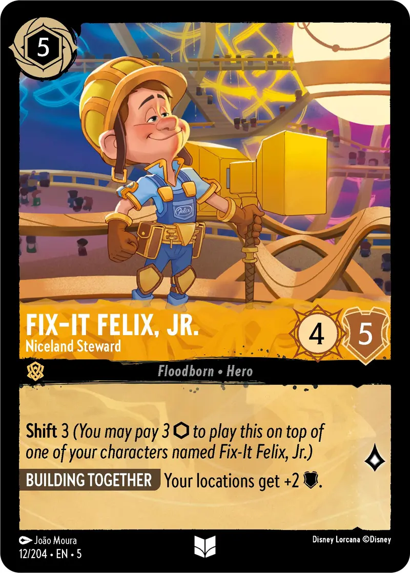 Fix-It Felix, Jr. - Niceland Steward (12/204) [Shimmering Skies] 1