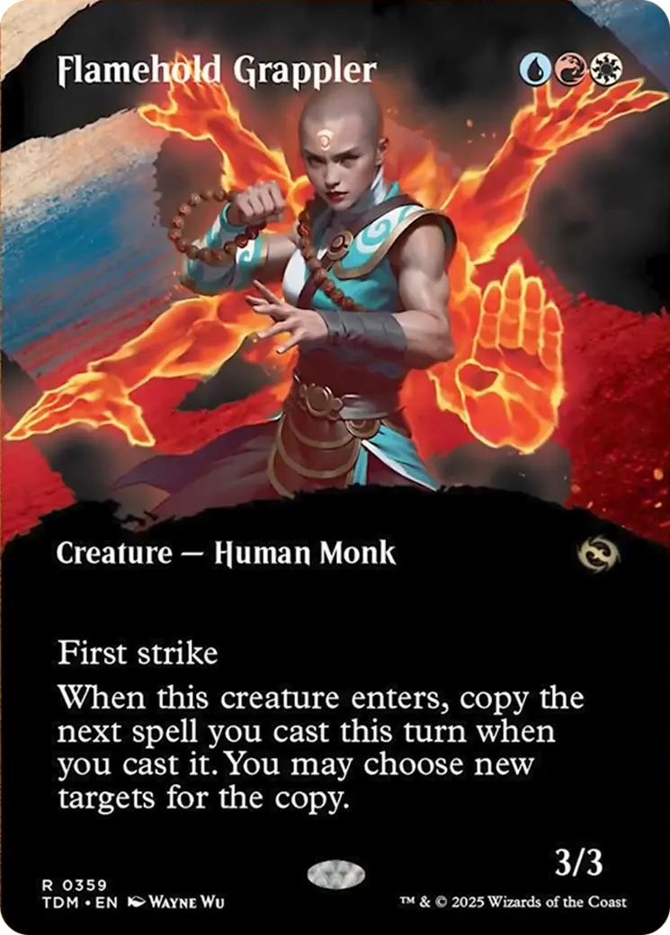 Flamehold Grappler (Borderless) [Tarkir: Dragonstorm] 1