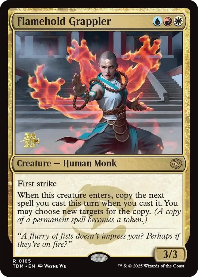 Flamehold Grappler [Tarkir: Dragonstorm Prerelease Promos] 1