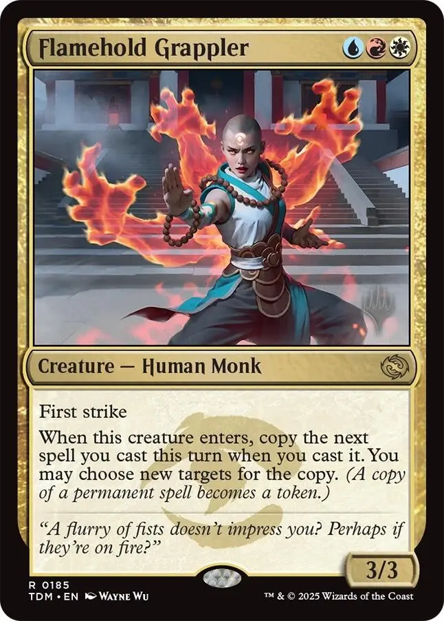 Flamehold Grappler [Tarkir: Dragonstorm Promos] 1