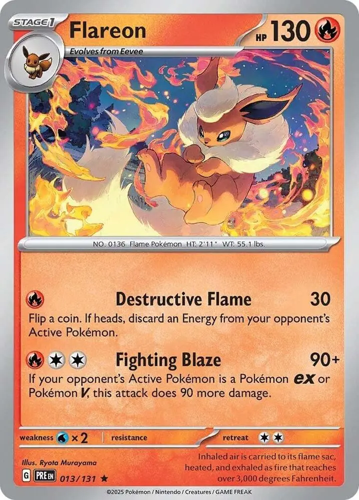 Flareon (013/131) [Scarlet & Violet: Prismatic Evolutions] 1