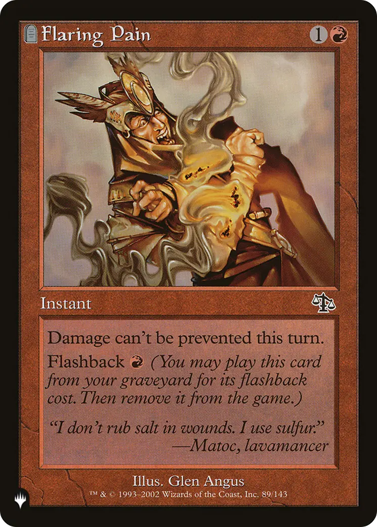 Flaring Pain [The List] 1