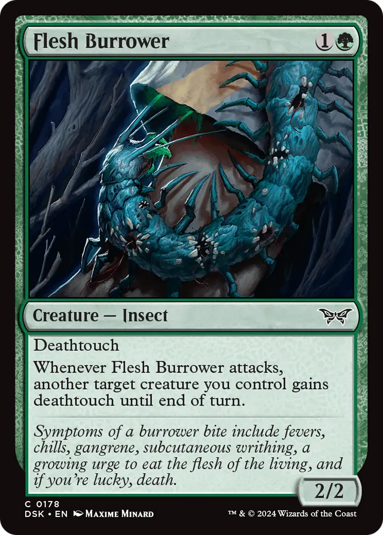 Flesh Burrower [Duskmourn: House Of Horror] 1
