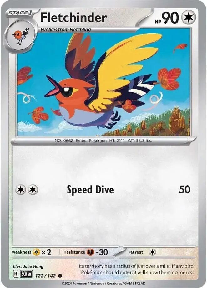 Fletchinder (122/142) [Scarlet & Violet: Stellar Crown] 1