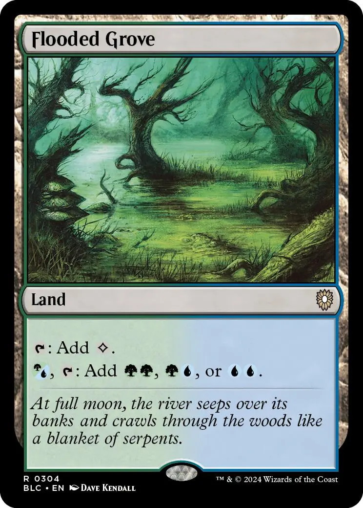 Flooded Grove [Bloomburrow Commander] 1