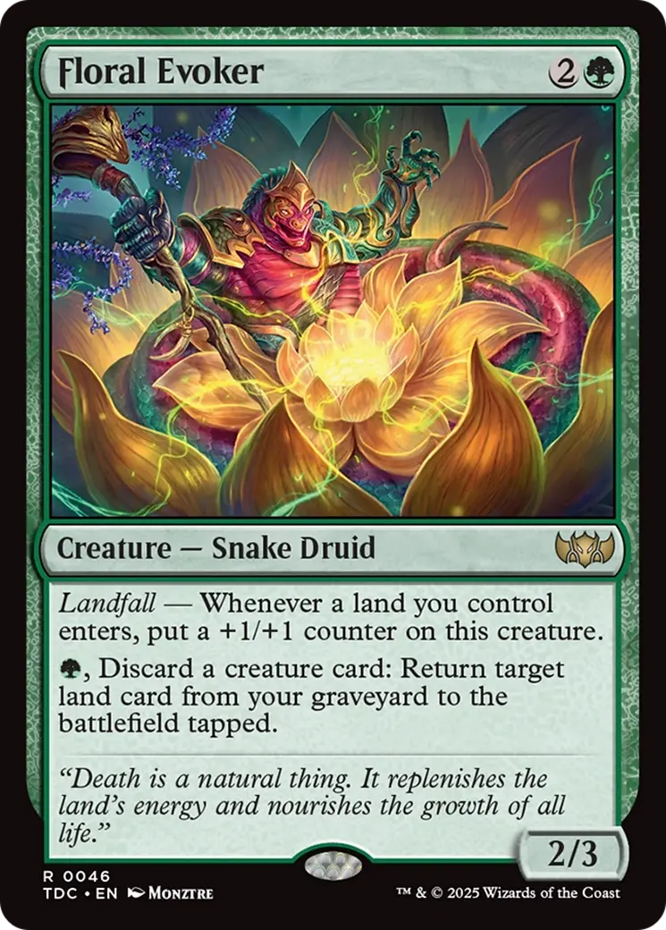 Floral Evoker [Tarkir: Dragonstorm Commander] 1