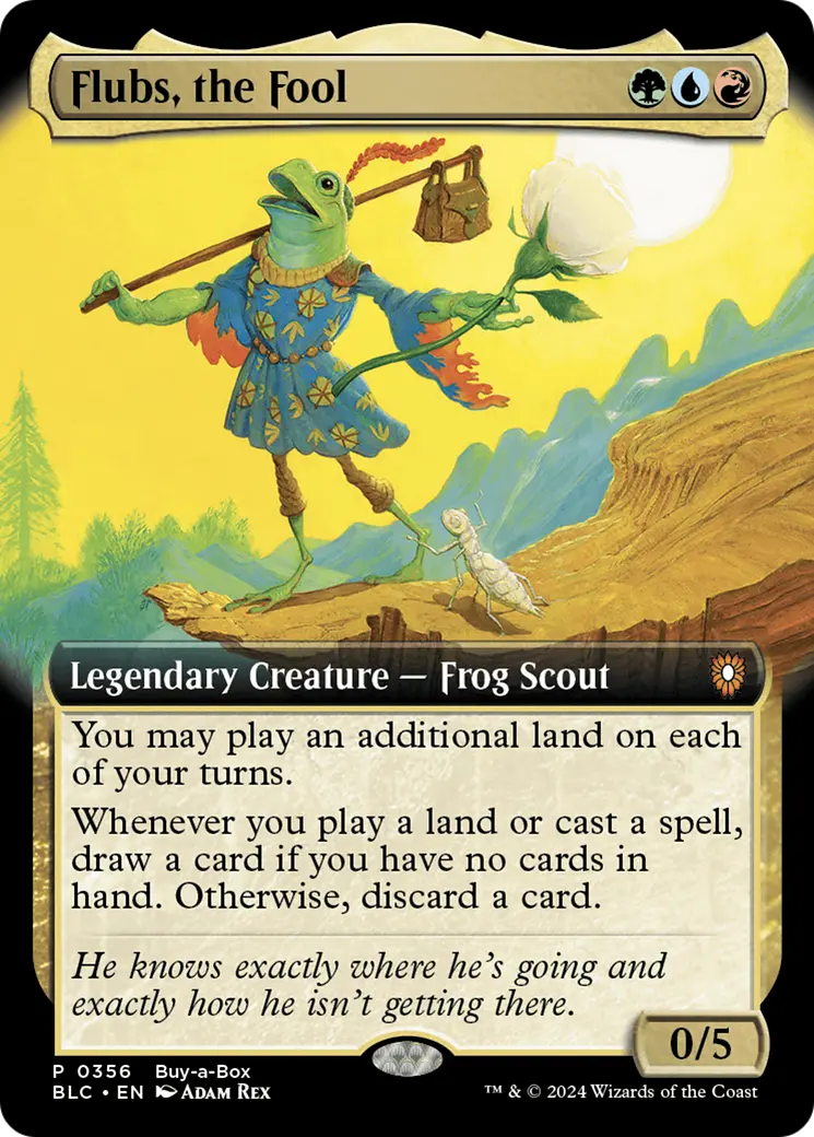 Flubs, The Fool (Buy-A-Box) (Extended Art) [Bloomburrow Promos] 1