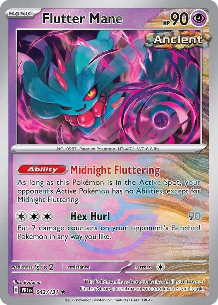 Flutter Mane (043/131) (Poke Ball Pattern) [Scarlet & Violet: Prismatic Evolutions] 1