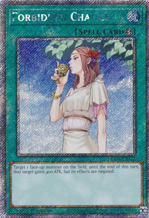 Forbidden Chalice [Ra04-En137] Platinum Secret Rare 1
