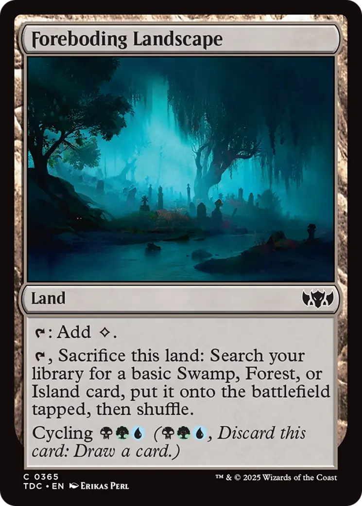 Foreboding Landscape [Tarkir: Dragonstorm Commander] 1