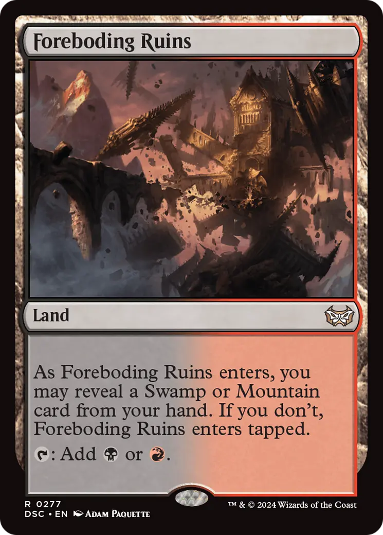 Foreboding Ruins [Duskmourn: House Of Horror Commander] 1