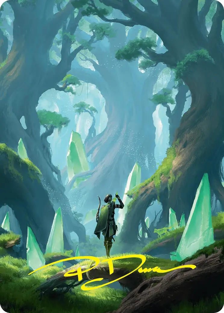 Forest Art Card (25/54) (Gold-Stamped Signature) [Foundations Art Series] 1