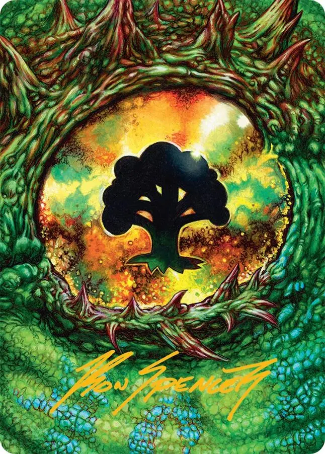 Forest Art Card (32/54) (Gold-Stamped Signature) [Tarkir: Dragonstorm Art Series] 1