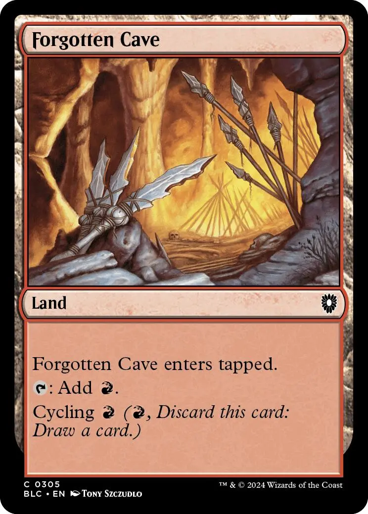 Forgotten Cave [Bloomburrow Commander] 1